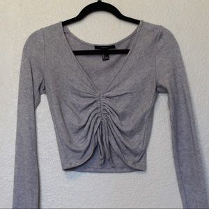 Forever 21 Grey Crop Top